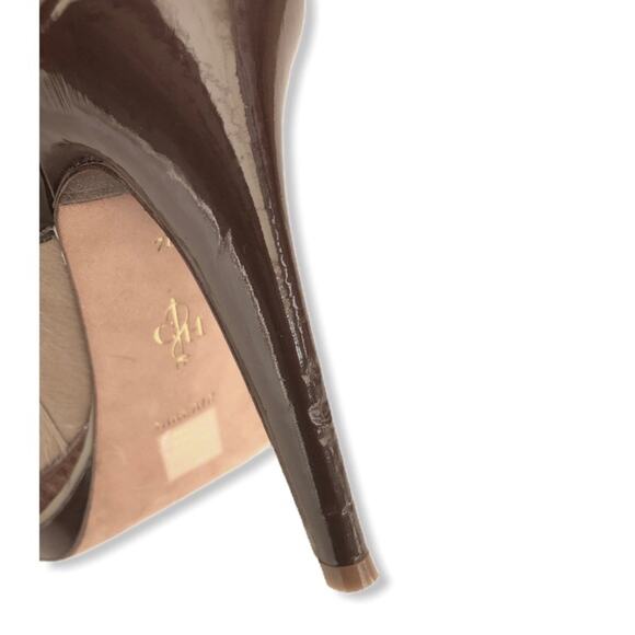 Cole Haan Bootie Heels Cow Hair Kiltie Beige Brown Sz 7 - Picture 8 of 12